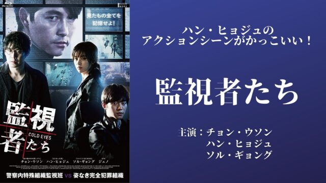 韓国映画 監視者たち チョン ウソン ハン ヒョジュ ソル ギョング出演 ネタバレあり タクログ